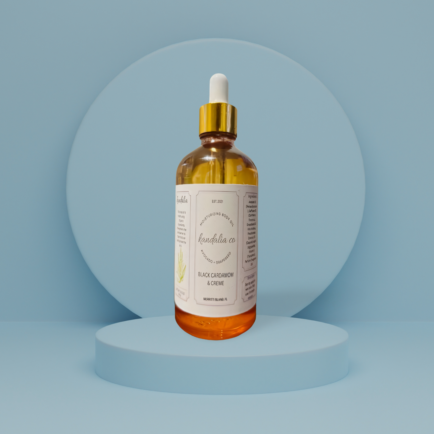 BLACK CARDAMOM & CREME MOISTURIZING BODY OIL